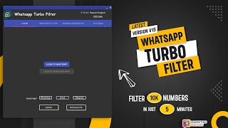 whatsapp number filter software | how to check if number is on whatsapp  | whatsapp turbo filter v15 screenshot 1