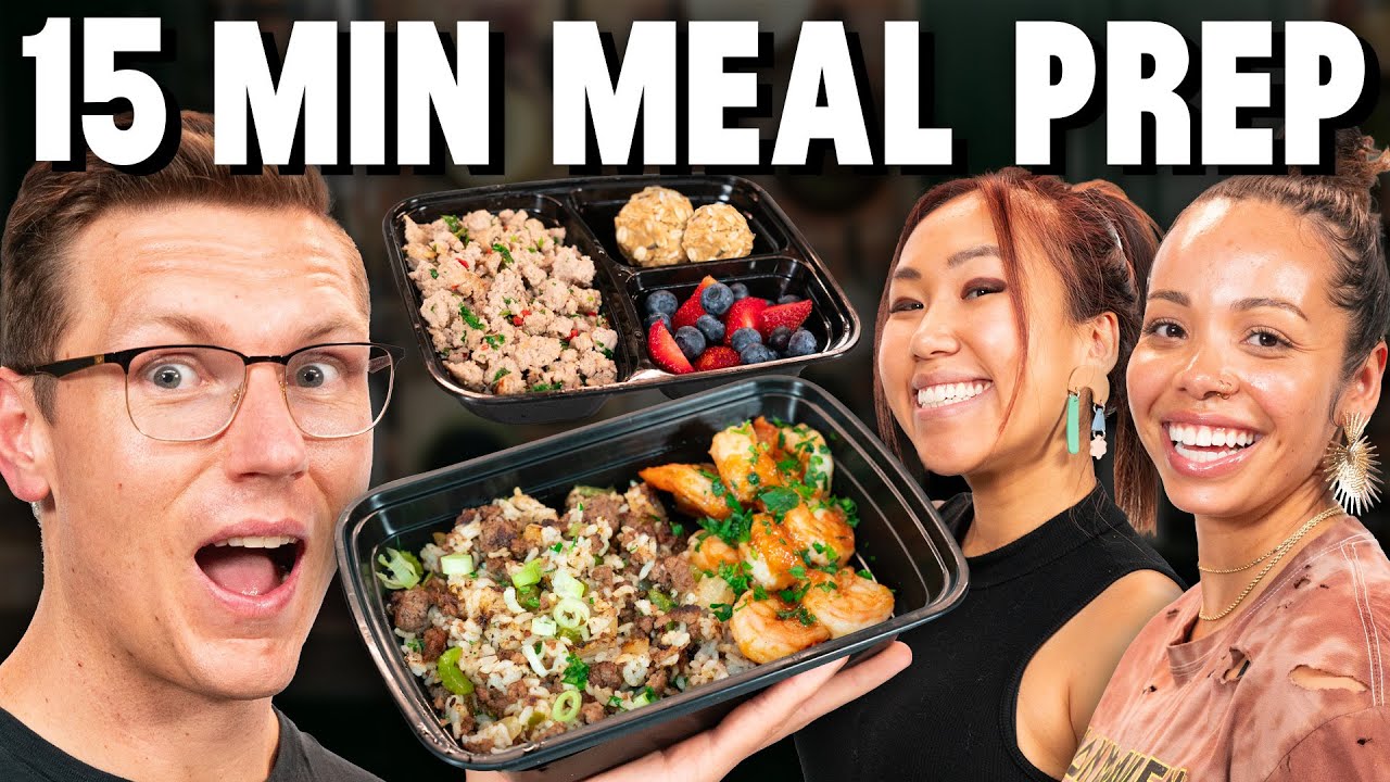 3 Chefs Make Their EASIEST 15-Minute Meal Prep - YouTube