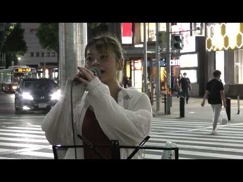 2022.7.2　＃瞳を閉じて（平井堅) ＃みしぇる　＃路上ライブ　＃金山　@mi_che_sing