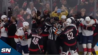 Hurricanes And Panthers Get Into Scuffle Seconds After Game Ends