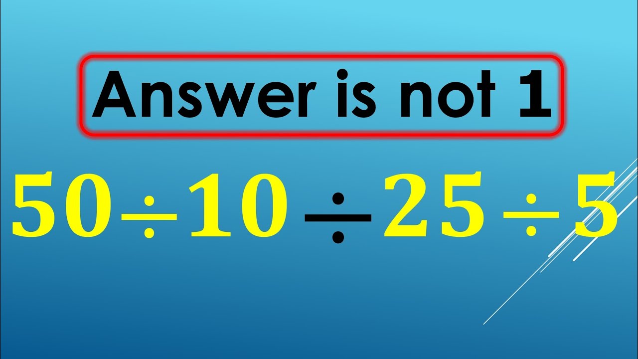 Only 1 in 5 Can Solve This Math Problem! - YouTube