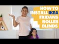 IKEA FRIDANS BLACKOUT ROLLER BLINDS: Installation process in a kids room and review
