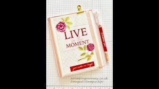 DIY easy mini Travellers notebook Stampin' Up! style