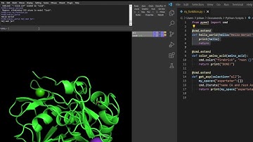 PyMOL Learning path #6 - Writing extensions in the PyMOL API
