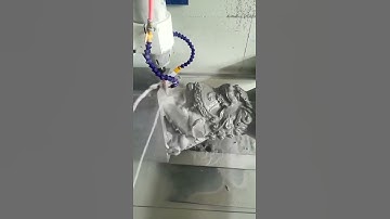 rotary engraving stone CNC cylinder stone lion jade marble