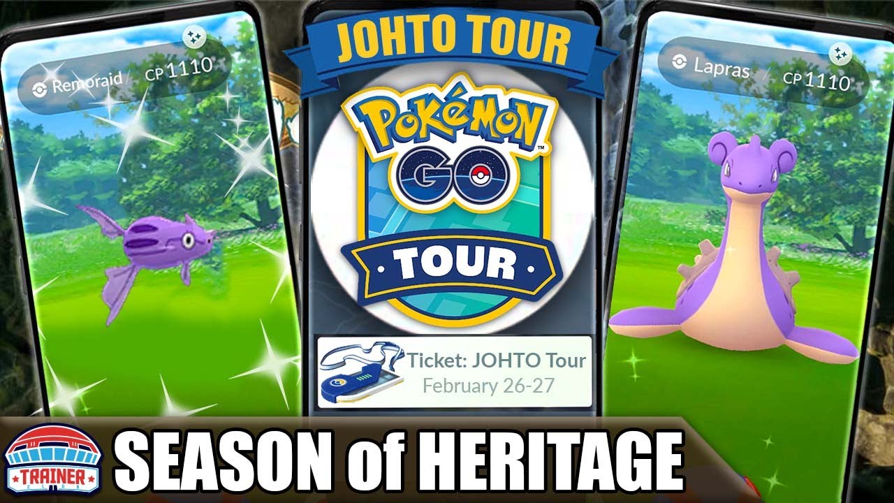 JOHTO TOUR COMING! *SEASON of HERITAGE* - XL CANDY TRADES & NEW SPAWNS | Pokémon GO