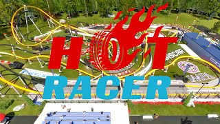 Intamin Rides single rail Hot Racer off- & on-ride POV animation