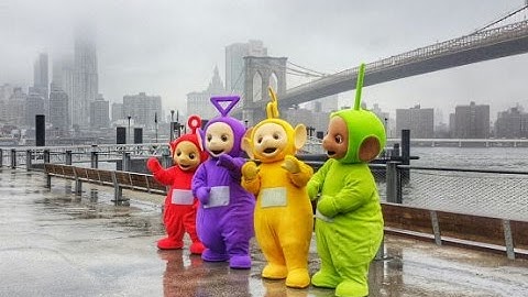 Teletubbies in New York City for their 20th Anniversary and Party