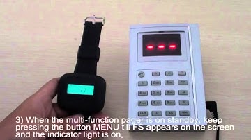 SINGCALL this is the instruction of one multi-function pager with one watch.APE6600 and APE100