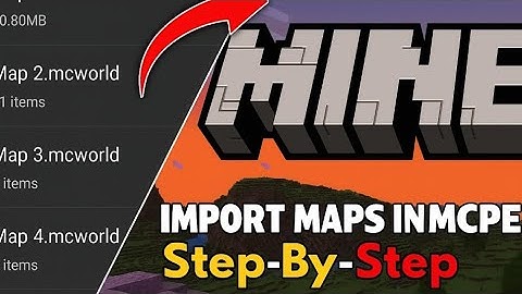 How to import map in Minecraft pe 😱