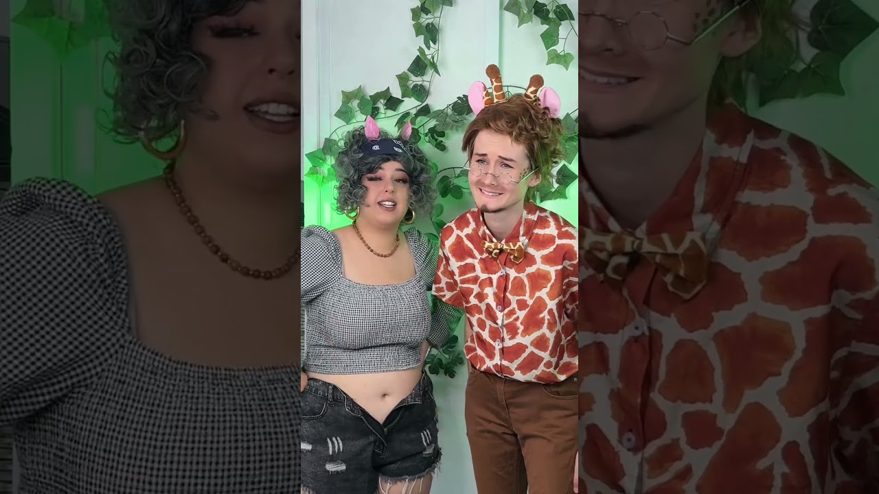 Melman et Gloria un couple trop mims !! #madagascar #cosplay