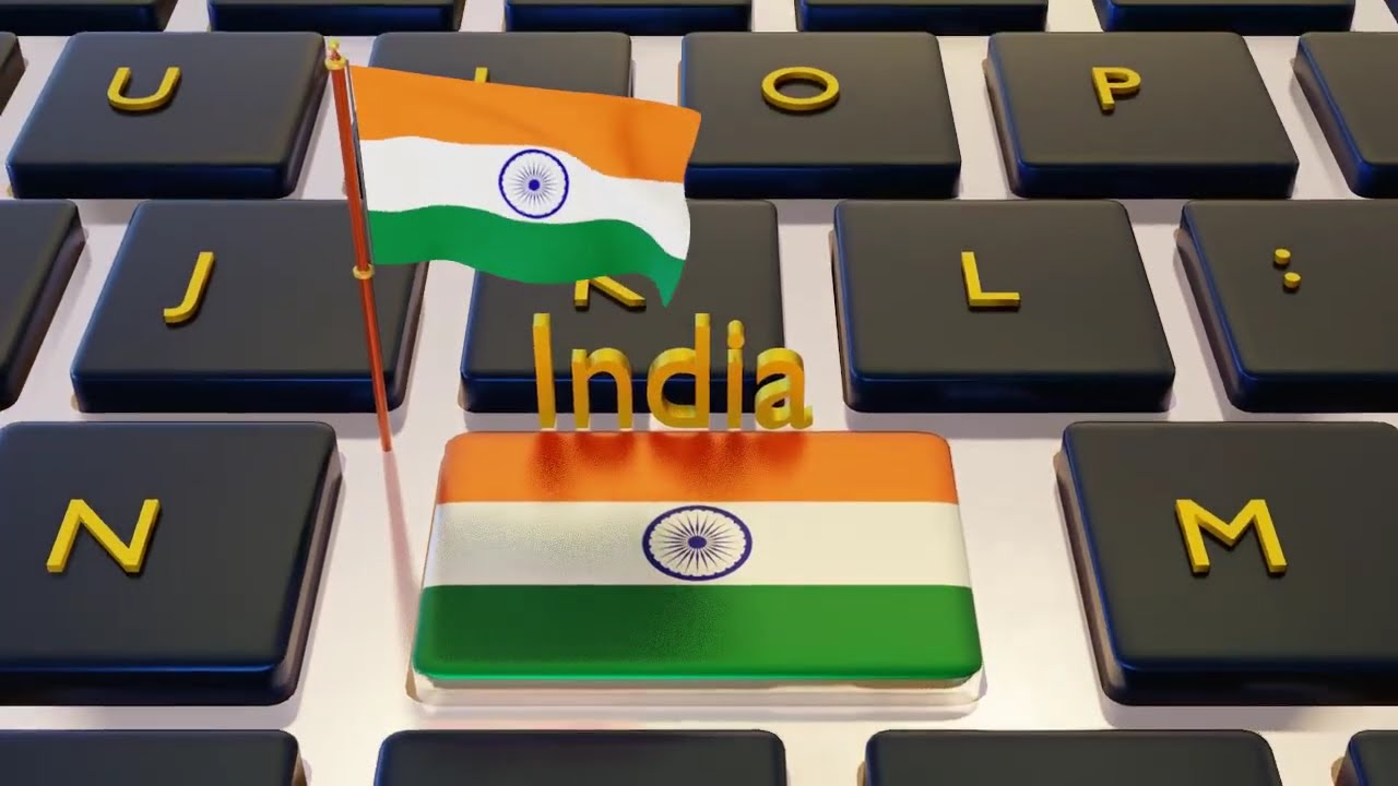 🇮🇳 India Themed 3D Animation | Indian Waving Flag I Independence Day
