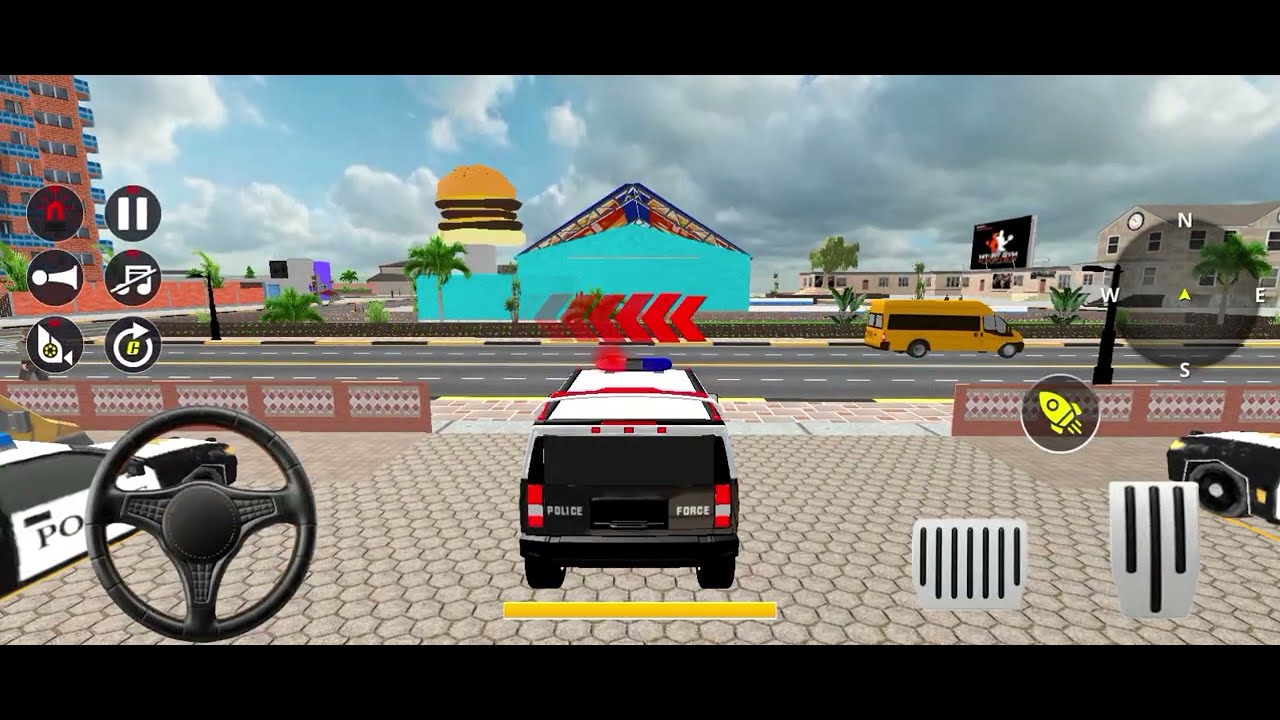 Police car chase simulator 3D-accident car  Diving (Android game)#police  #carchase #policegame 