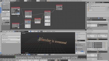 Testing the new Text Animation Workflow - Animation Nodes Addon for Blender