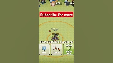 upgrading scatter shot level 1 to max in clash of clans#coc #clashofclans #shorts