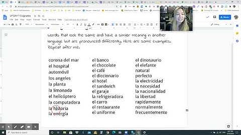 LP Cognates Screencast DL