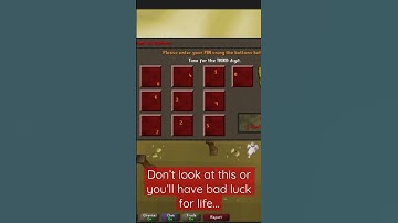 You wouldn’t watch me type in my bank pin… Would you? 👀🤨 #osrs #oldschoolrunescape
