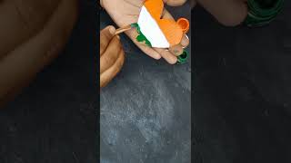 Cardboard craft/Indian flag painting #shorts #viral #indiaflag