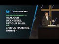 Why does God want to heal our sicknesses, pay our bills, and give us material things? Curry Blake