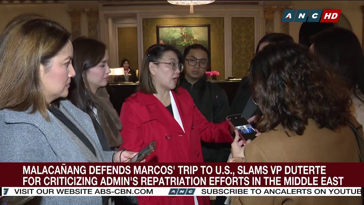 Malacañang defends Marcos' trip to US, slams VP Duterte's repatriation criticisms | ANC