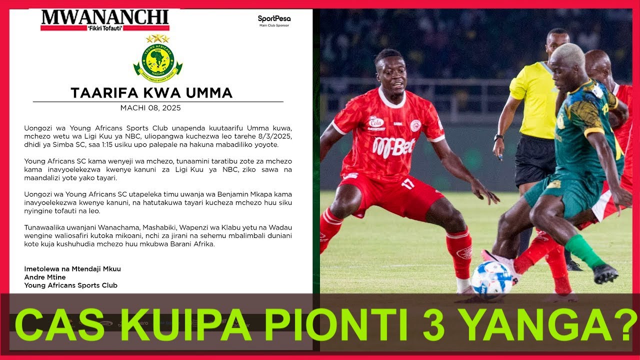 KUMEANZA KUCHANGAMKA!!! VIONGOZI WA SIMBA WAPAGAWA YANGA KUPELEKA BARUA ...