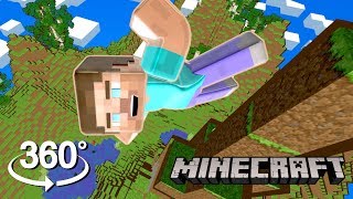 Minecraft - 360 Skydiving - The First 3D Vr Game Experience