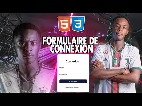 COMMENT CRÉER UNE PAGE WEB AVEC HTML ET CSS ( #7 FORMULAIRE DE CONNEXION)