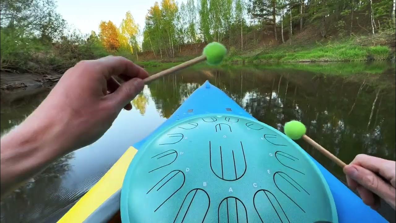 Звучание глюкофона на реке / Слушать Глюкофон для сна и расслабления ...