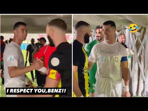 Cristiano Ronaldo meet Karim Benzema!!🇵🇹🇫🇷😆