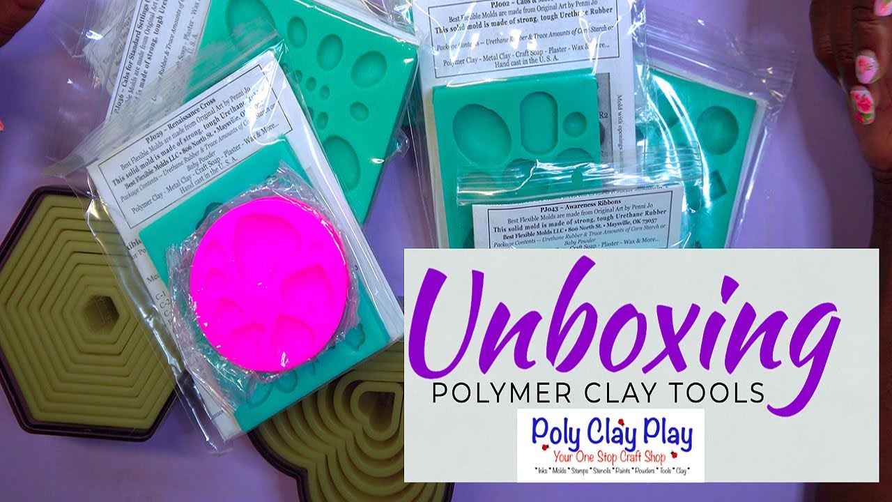 Haul! www.PolyClayPlay.com | Push Molds and Cutters! How to get a NeverKnead Machine for FREE?!