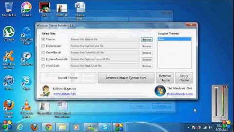 Easiest way to install unofficial Third party unsigned Themes on Windows XP/Vista/7