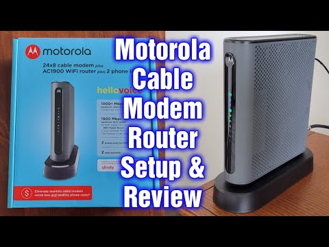 Motorola Cable Modem Router MT7711 Setup & Review - YouTube