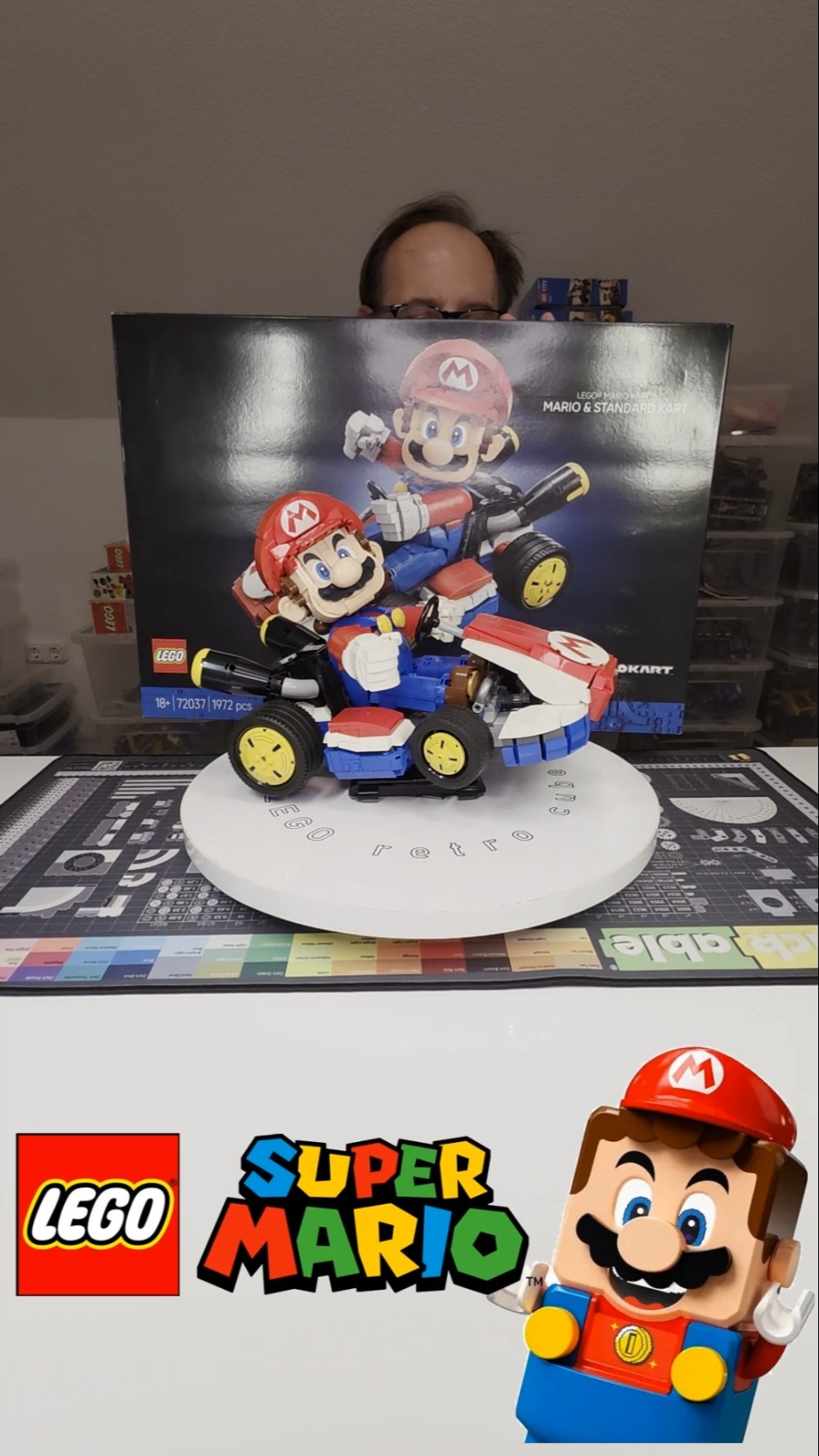 Lego 72037 Mario Kart - Mario & Standard Kart with a box #lego