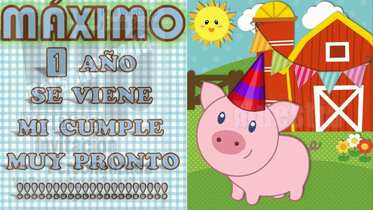 VIP VIDEO INVITACION PERSONALIZADA CUMPLEA u00d1OS EVENTOS animales de la granja 2 YouTube VIP VIDEO INVITACION PERSONALIZADA CUMPLEA u00d1OS EVENTOS animales de la granja 2 YouTube