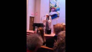 Dr JI Packer preaching at ordination service