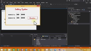 how to create lottery system in c++ with visual studio 2013