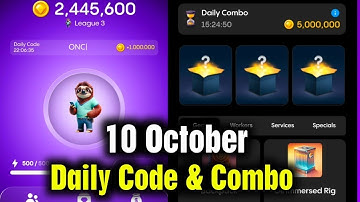 Gemz Daily Cipher & Combo 10 October | Gemz Daily Code | Gemz Daily Combo 10 October | Gemz Cipher