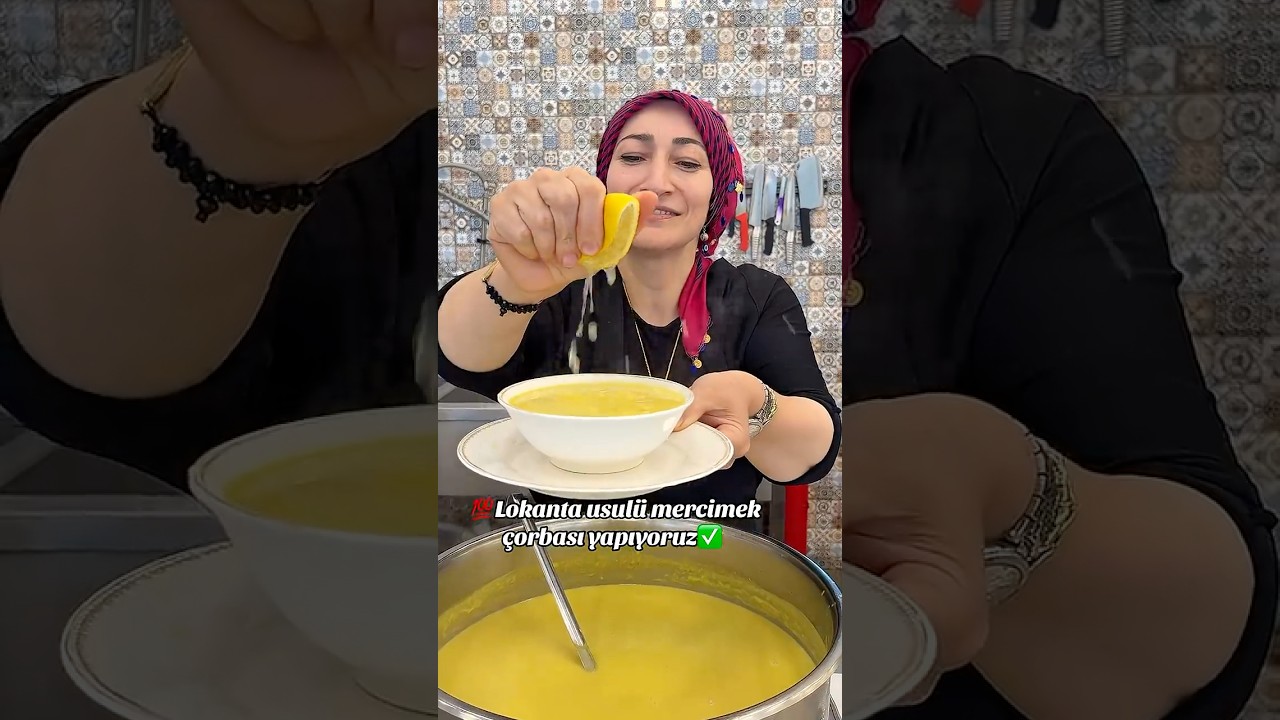 Lokanta usulü kadife gibi mercimek çorbası yapıyoruz glutensiz✅￼