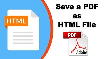 How to save a pdf as html file using Adobe Acrobat Pro DC