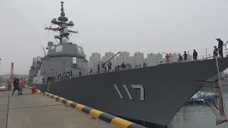 海自艦、約7年半ぶり訪中 青島に到着、観艦式参加へ