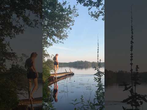 Hot summer day in a Finnish summer gottage. 🌿🌲✨🫶 #finland #nature #summer #lake