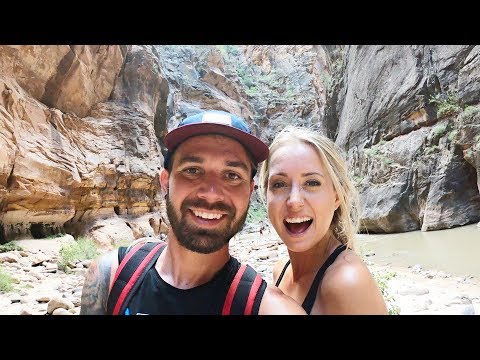 HIKING THROUGH THE NARROWS FOR THE FIRST TIME!