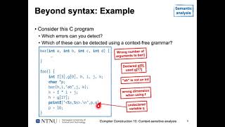 Compiler construction lecture 10 part 1
