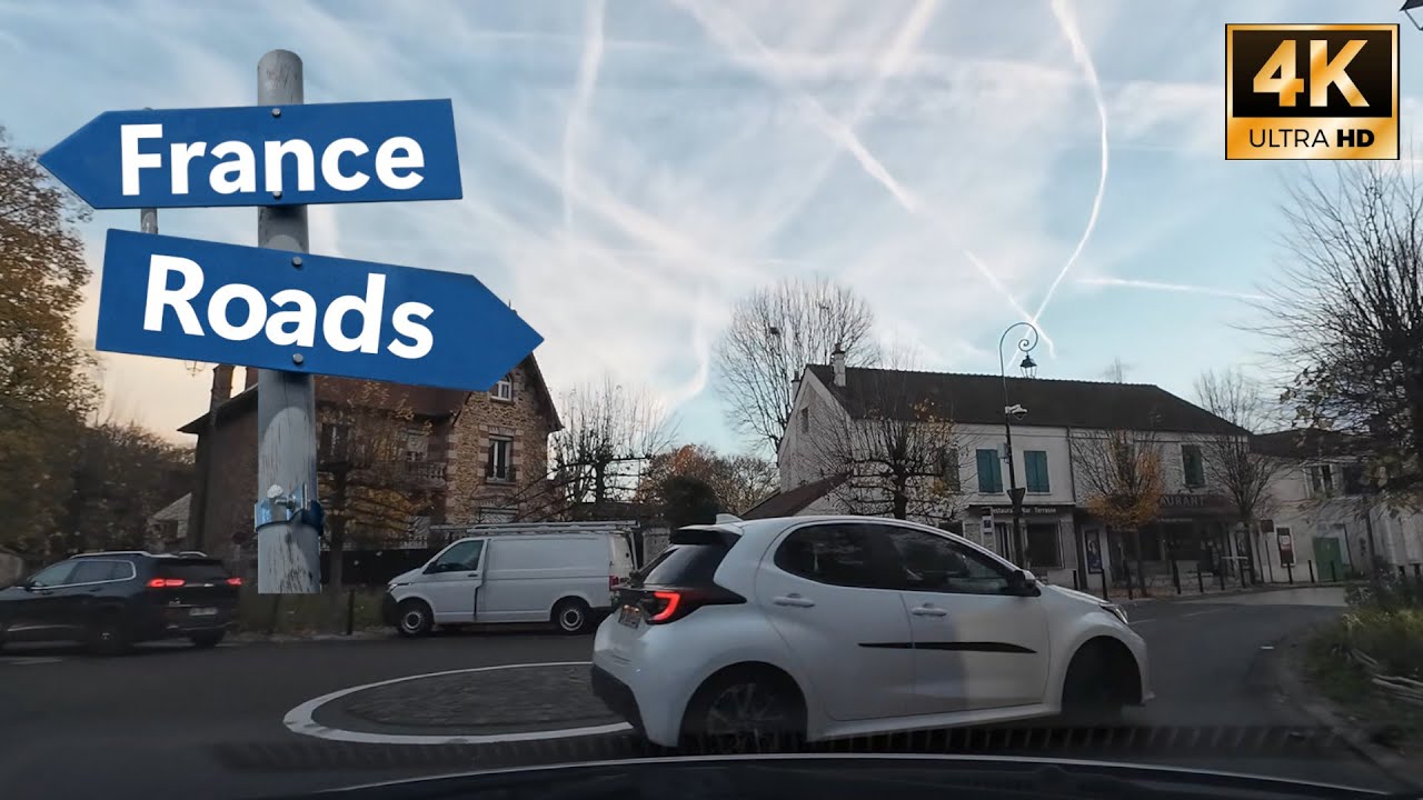 Drive in France - Combs La Ville - Seine et Marne - FRANCE ROADS - 4K60fps