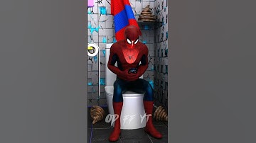 Thumbnail of Iron - man Bullying Spiderman in toilet again and again | Marvel Animation #shorts