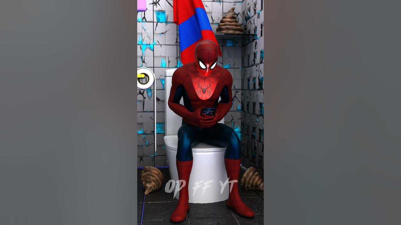 Iron - man Bullying Spiderman in toilet again and again | Marvel Animation #shorts