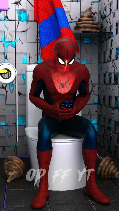 Iron - man Bullying Spiderman in toilet again and again | Marvel Animation #shorts