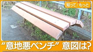 公園の“意地悪ベンチ”が物議　排除アートか苦肉の策か…担当者「住民から騒音苦情」【グッド！モーニング】(2024年3月28日)