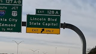 Lincoln Blvd driving South in Oklahoma City from I-44 to Reno Ave Lincoln Blvd driving South in Oklahoma City from I-44 to Reno Ave