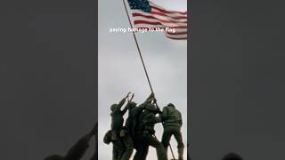 Famous image of the US Flag. #emotionalshorts #flagsofourfathers #americanflag #countrypride #real